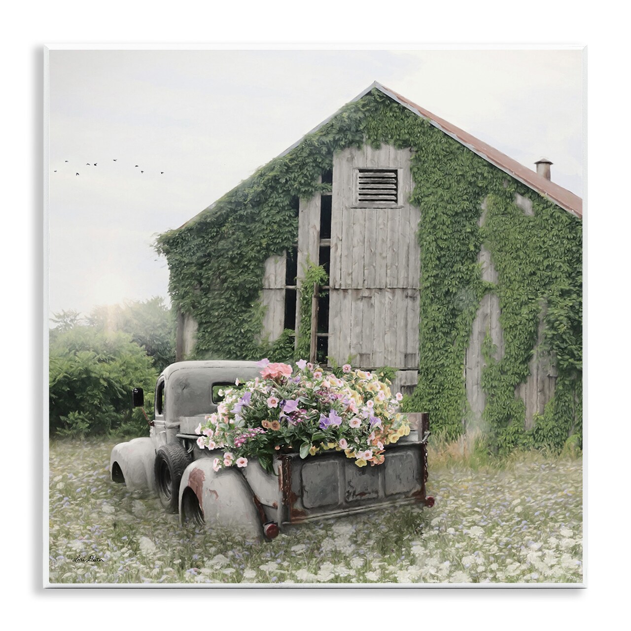 Stupell Industries Magical Farmhouse Barn with Vines Wall Plaque Art